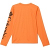 image:imageColumbia boys Terminal Tackle Long Sleeve TeeOrange BlastBlack Logo