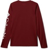 image:imageColumbia boys Terminal Tackle Long Sleeve TeeRed JasperWhite Logo