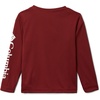 image:imageColumbia boys Terminal Tackle Long Sleeve TeeRed JasperWhite Logo