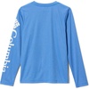 image:imageColumbia boys Terminal Tackle Long Sleeve TeeVivid Blue HeatherWhite Logo