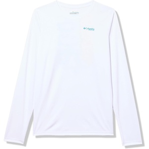 image:imageColumbia Boys Terminal Tackle PFG Fish Bars Long SleeveWhite Graphic
