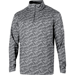 image:imageColumbia Golf Mens OmniWick Printed Wickhams Hills PulloverHoneycomb Cool Grey