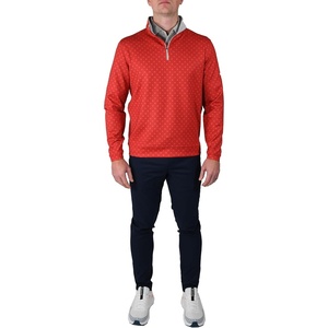image:imageColumbia Golf Mens OmniWick Printed Wickhams Hills PulloverPrinted Intense Red