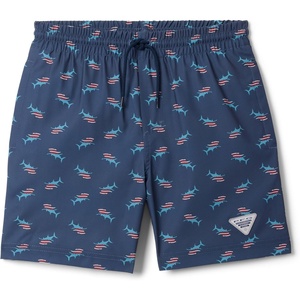 image:imageColumbia Kids PFG Rambler Printed Water Shorts Little KidBig KidNocturnal Bluefin Pride