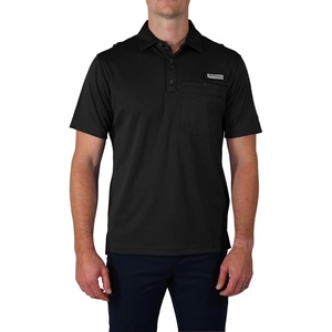 image:imageColumbia Mens Golf Flycaster Pocket Polo Shirt Omni Wick Breathable Short SleeveBlack