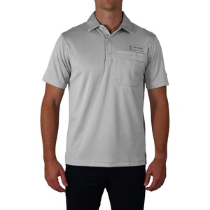 image:imageColumbia Mens Golf Flycaster Pocket Polo Shirt Omni Wick Breathable Short SleeveCool Grey