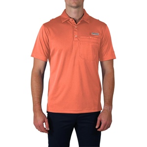 image:imageColumbia Mens Golf Flycaster Pocket Polo Shirt Omni Wick Breathable Short SleeveLychee