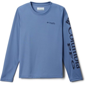 image:imageColumbia boys Terminal Tackle Long Sleeve TeeBluestoneCollegiate Navy