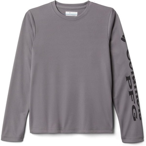 image:imageColumbia boys Terminal Tackle Long Sleeve TeeCity GreyBlack Logo