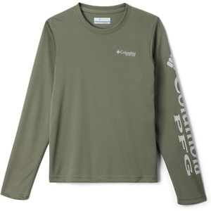 image:imageColumbia boys Terminal Tackle Long Sleeve TeeCypressCool Grey Logo