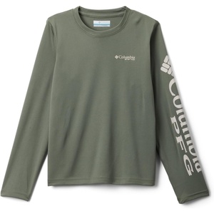 image:imageColumbia boys Terminal Tackle Long Sleeve TeeCypressDark Stone Logo