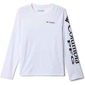image:imageColumbia boys Terminal Tackle Long Sleeve TeeWhiteBlack Logo