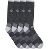 image:imageColumbia Mens Moisture Control Basic Crew 4PackBlackGrey 4 Pairs