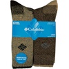 image:imageColumbia Mens Moisture Control Quarter Crew Socks Multipack KhakiBrown 6 Pairs 612