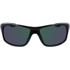 image:imageColumbia mens Burr Rectangular SunglassesShiny Black  GreenGreen Mirror