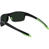 image:imageColumbia mens Burr Rectangular SunglassesShiny Black  GreenGreen Mirror