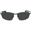 image:imageColumbia mens Fir Ridge Rectangular SunglassesShiny BlackSolid Green Lens