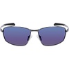 image:imageColumbia mens Fir Ridge Rectangular SunglassesShiny Dark GunmetalBlue Mirror Lens