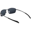 image:imageColumbia mens Fir Ridge Rectangular SunglassesShiny Dark GunmetalSolid Smoke Lens