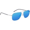 image:imageColumbia mens Mist Trail Aviator SunglassesShiny SilverBlue Revo Lens