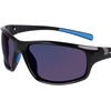 image:imageColumbia mens Slick Creek Rectangular SunglassesShiny Black  BlueBlue Mirror