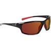 image:imageColumbia mens Slick Creek Rectangular SunglassesShiny Black  RedOrange Revo