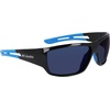image:imageColumbia mens Utilizer Wrap SunglassesShiny Black  BlueBlue Mirror