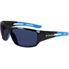 image:imageColumbia mens Utilizer Wrap SunglassesShiny Black  BlueBlue Mirror