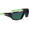 image:imageColumbia mens Utilizer Wrap SunglassesShiny Black  GreenGreen Mirror