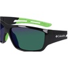 image:imageColumbia mens Utilizer Wrap SunglassesShiny Black  GreenGreen Mirror