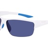 image:imageColumbia mens Wingard Rectangular SunglassesShiny White  BlueBlue Mirror
