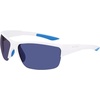 image:imageColumbia mens Wingard Rectangular SunglassesShiny White  BlueBlue Mirror