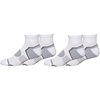 image:imageColumbia Mens Balance Point Walking Quarter Crew Socks MultipackWhite 4 Pairs