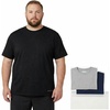 image:imageColumbia Mens Big amp Tall Cotton Stretch Crew Neck TeeBlackLite Heather GreyNavy