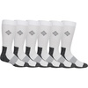 image:imageColumbia Mens Moisture Control Basic Crew 4PackWhite 6 Pairs