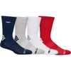 image:imageColumbia Mens Pfg Performance Fishing Gear Crew Socks With Embroidered Detail MultipackCarbon BlueHeather GreyWhiteRed Spark 4 Pairs