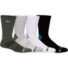 image:imageColumbia Mens Pfg Performance Fishing Gear Crew Socks With Embroidered Detail MultipackCypress  Heather Grey  White  Black 4 Pairs