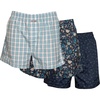 image:imageColumbia Mens Printed Woven Boxers 3 PackBlue Print
