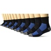 image:imageColumbia Mens Quarter Cushioned Arch Support Socks 6PackBlackBlue