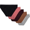 image:imageColumbia Womens 4way Stretch Cotton Bikini 5packBlackHeather GreyCamel BrownMoon VistaAgave Pink