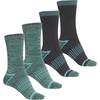 image:imageColumbia Womens Moisture Control Crew Socks 4PackBlack  Grey