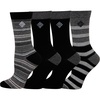 image:imageColumbia Womens Striped Crew Socks 4packBlack