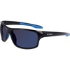 image:imageColumbia mens Burr Rectangular SunglassesShiny Black  BlueBlue Mirror
