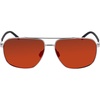 image:imageColumbia mens Mist Trail Aviator SunglassesShiny GunmetalOrange Revo Lens