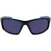 image:imageColumbia mens Slick Creek Rectangular SunglassesShiny Black  BlueBlue Mirror