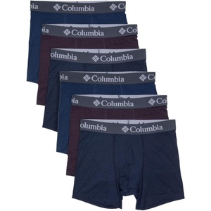image:imageColumbia Amazon Exclusive 6 Pack Performance Boxer BriefDark Mountain GreyDark CherryNavy