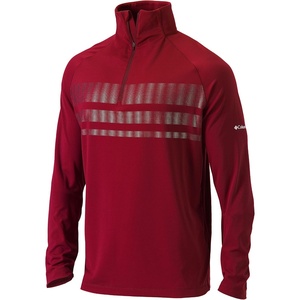 image:imageColumbia Golf OmniWick Mens 14 Zip Picker PulloverIntense Red