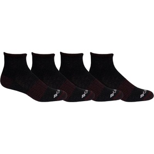 image:imageColumbia Mens Balance Point Walking  Quarter 2PackBlack 4 Pairs