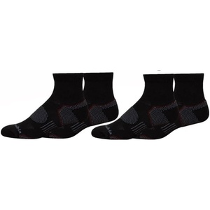 image:imageColumbia Mens Balance Point Walking Quarter Crew Socks MultipackBlack 4 Pairs