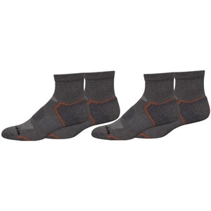 image:imageColumbia Mens Balance Point Walking Quarter Crew Socks MultipackDark Grey 4 Pairs
